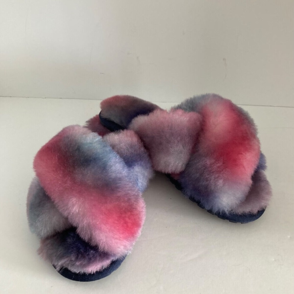 Emu Australia Women's Shearling Mayberry Tie Dye Slippers W12655 Sunset Purple 6